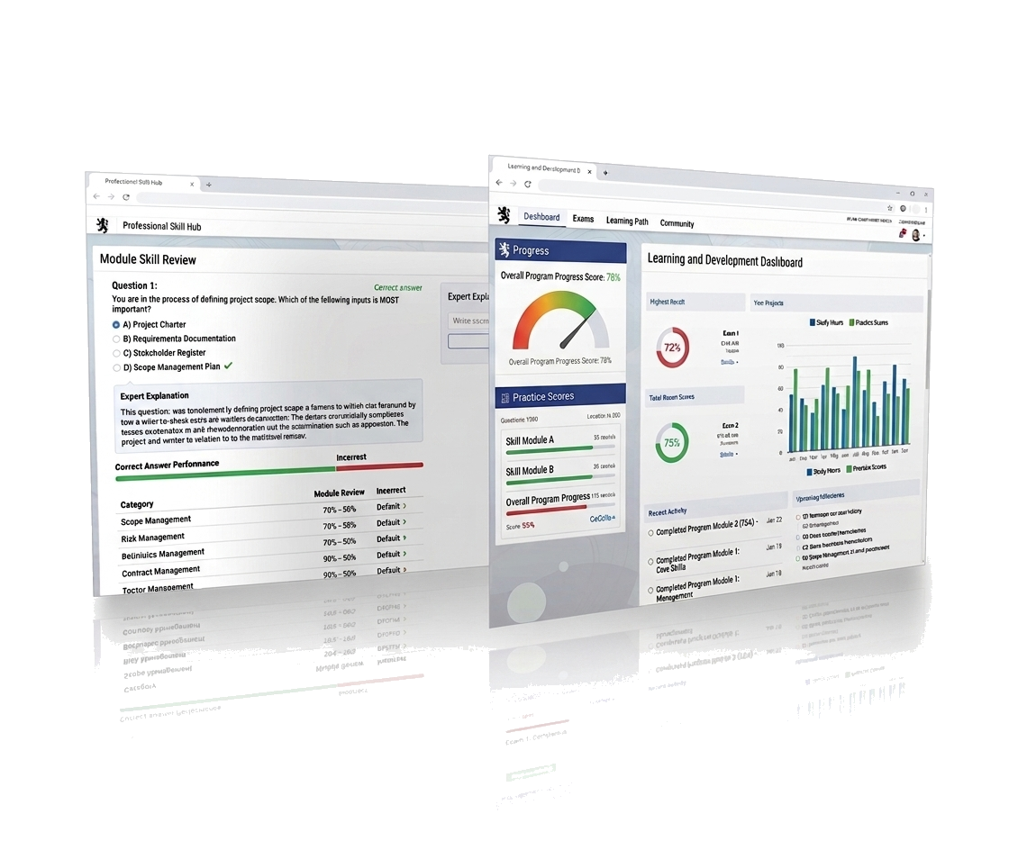 Chimney Exam progress dashboard preview